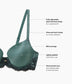 Modern Affair T-Shirt Bra, Silver Pine/Black