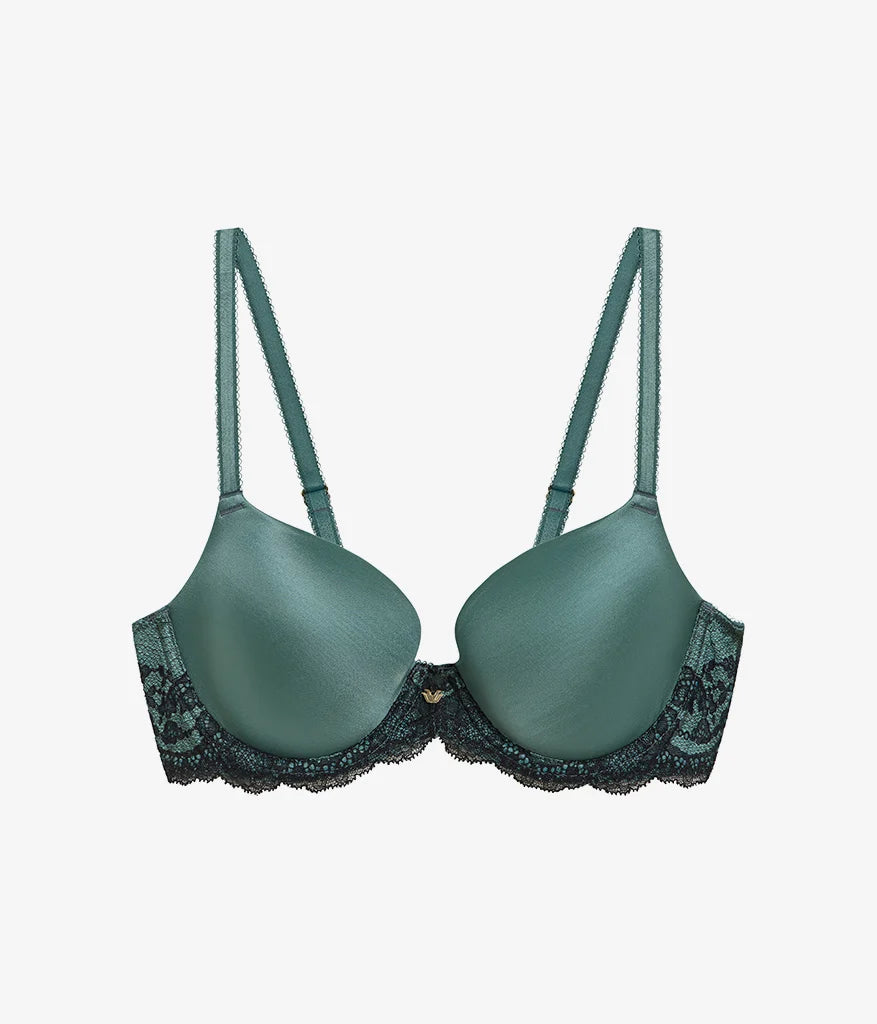 Modern Affair T-Shirt Bra, Silver Pine/Black