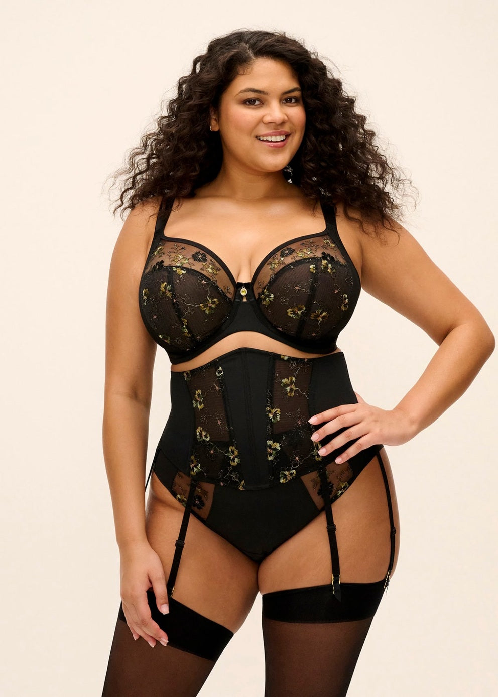 Elomi Lyriana Suspender, Jet