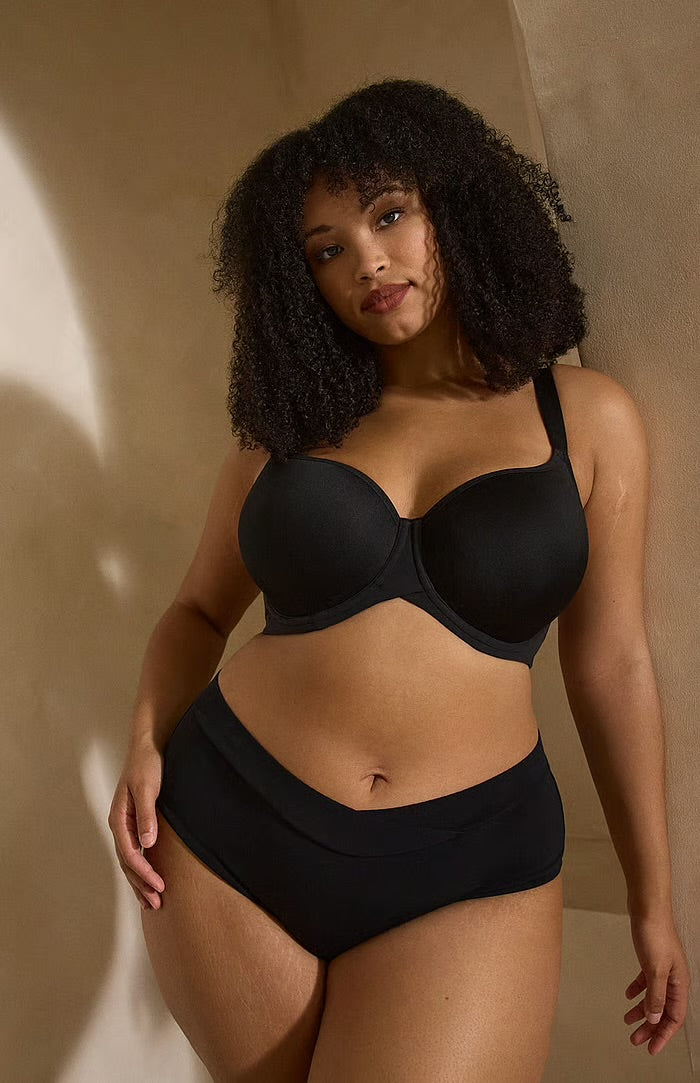 Sculptresse Form Spacer T-Shirt Bra, Black