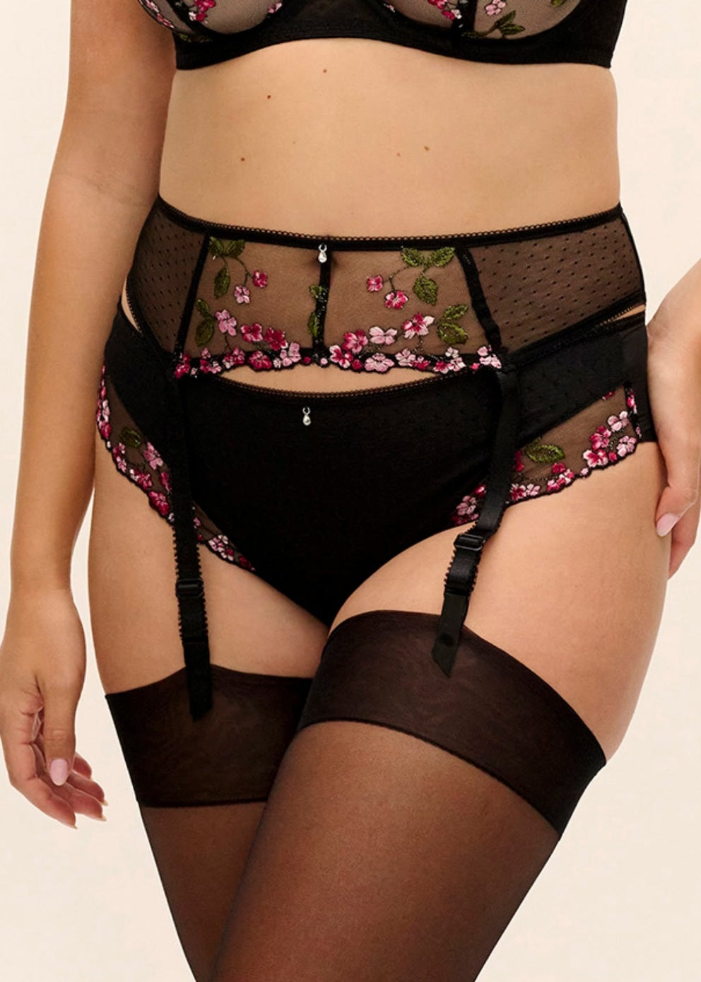 Fantasie Eliyse Suspender, Black