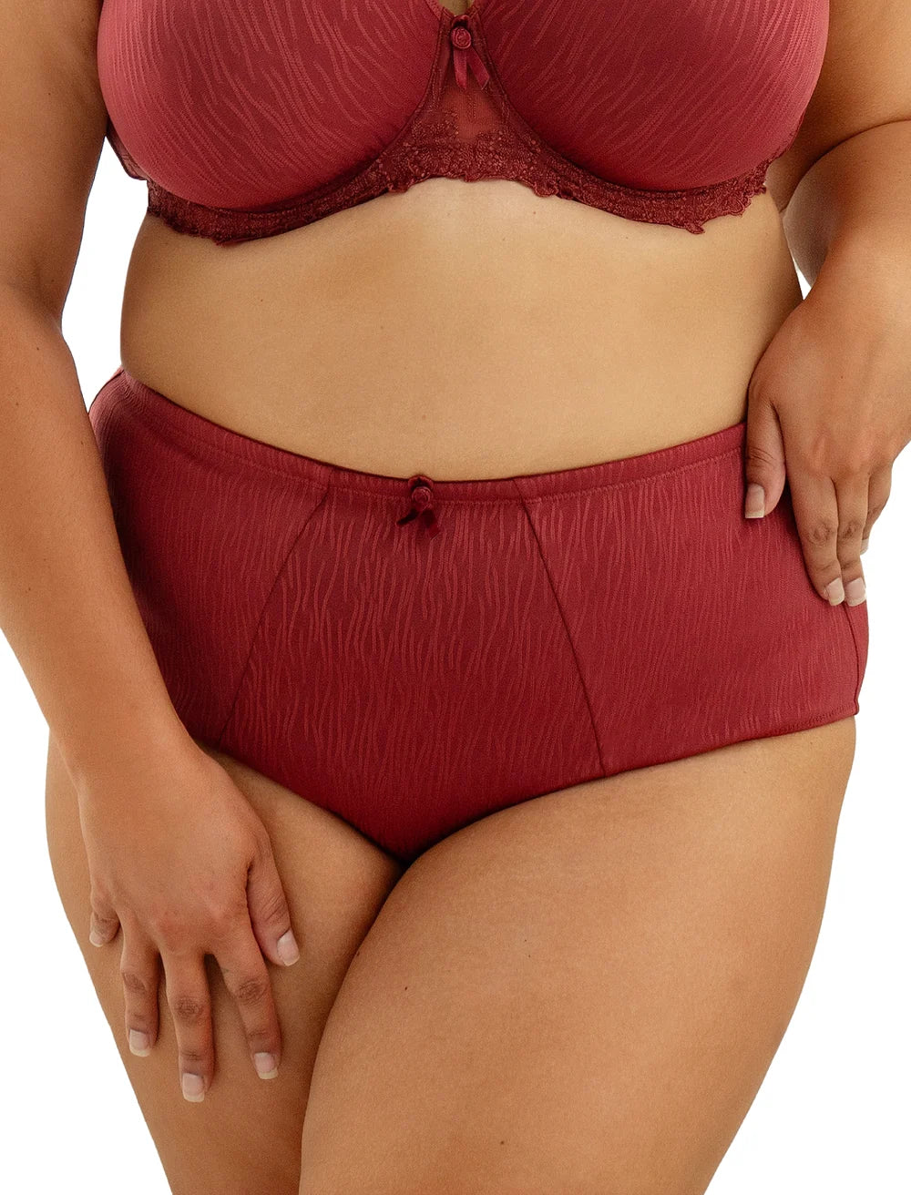 Fit Fully Yours Elise Brief, Merlot Pattern