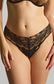 Panache Clara Brazilian Brief, Black/ Vintage Gold