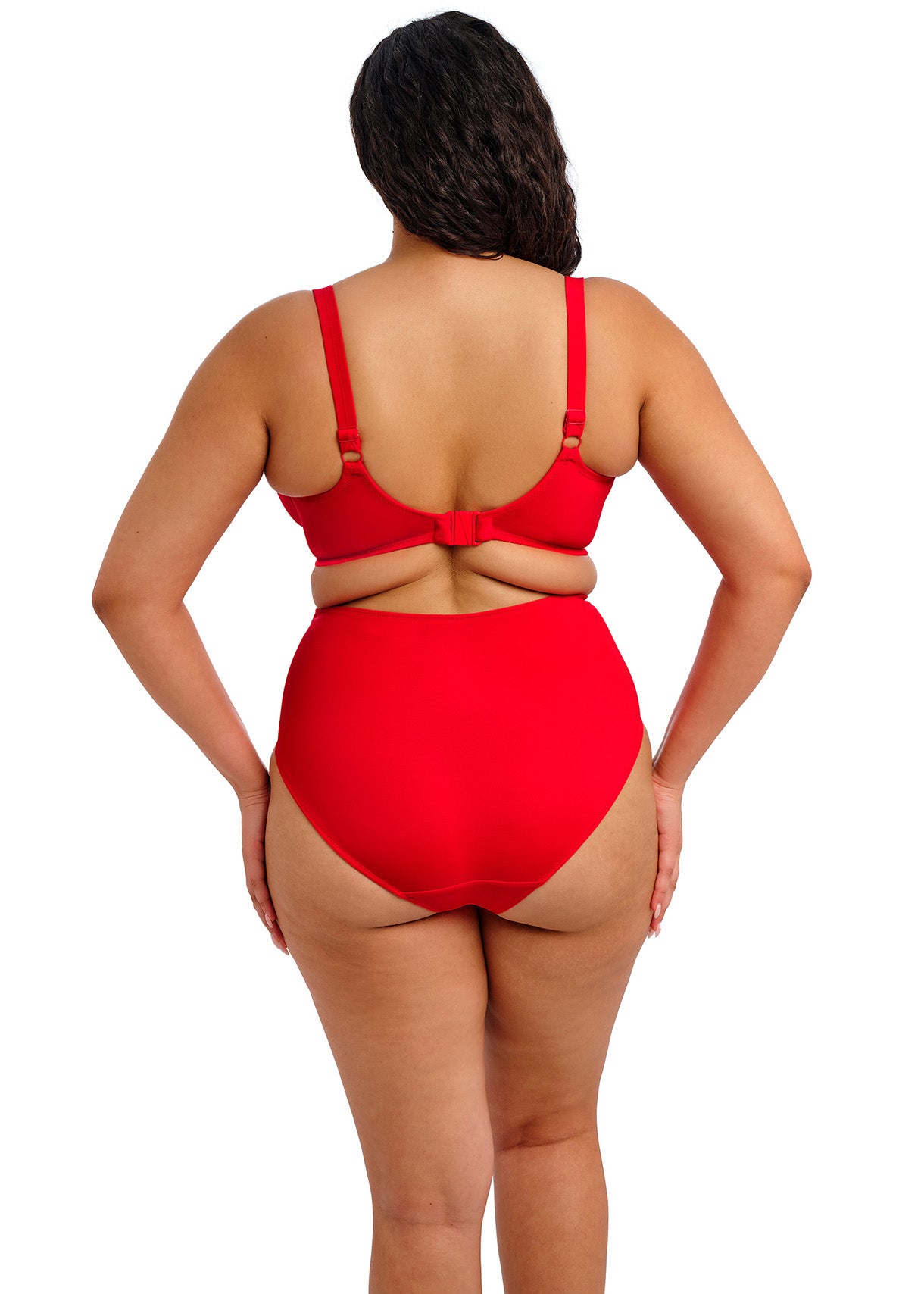 Plain Sailing Plunge Bikini Top, Lava