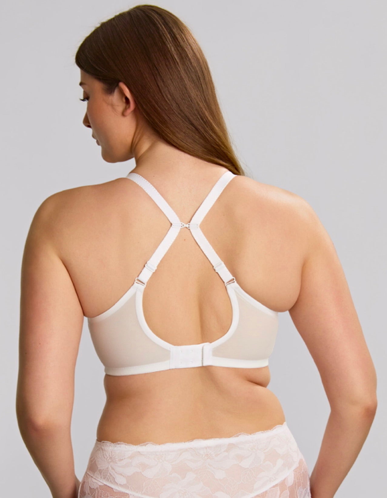 Evangeline Full Coverage Bra, White