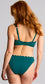 Bette Balcony Bikini Top, Teal Blue