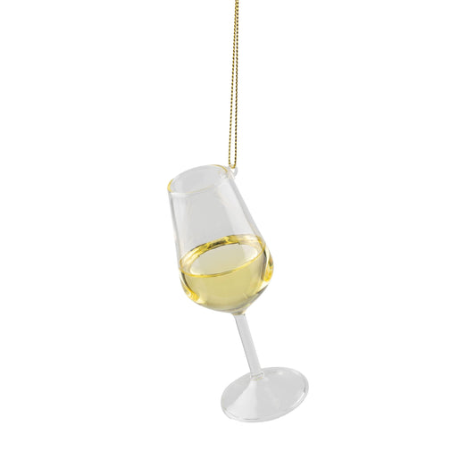 White Wine Glass Ornament