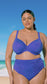 Plain Sailing Plunge Bikini Top, Azure